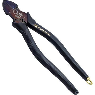 Fujiya Eccentric Heavy-Duty Nippers (Black Gold with Shackle) 200mm, Easy Cutting with Eccentric Lever, 700N-200BG