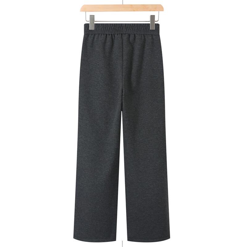 Women's Winter Warm Elastic Waist Straight-Leg Trousers