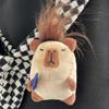 Translator Capybara Family Plush Small Animal Kapibala Cute Doll Bag Keychain Plush Doll