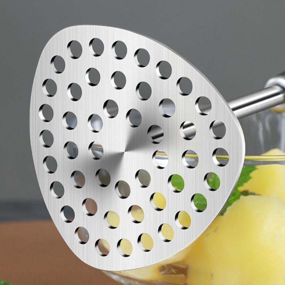 Manual Hand Food Masher Stainless Steel Fruits Crusher Heavy Duty Potato Masher Home