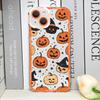 Cartoon Halloween Kürbis Geist Fledermaus Klare Handyhülle für IPhone 16 15 14 13 12 11 Pro Max Mini XS X SE 7 8Plus Weiche Hülle Fundas