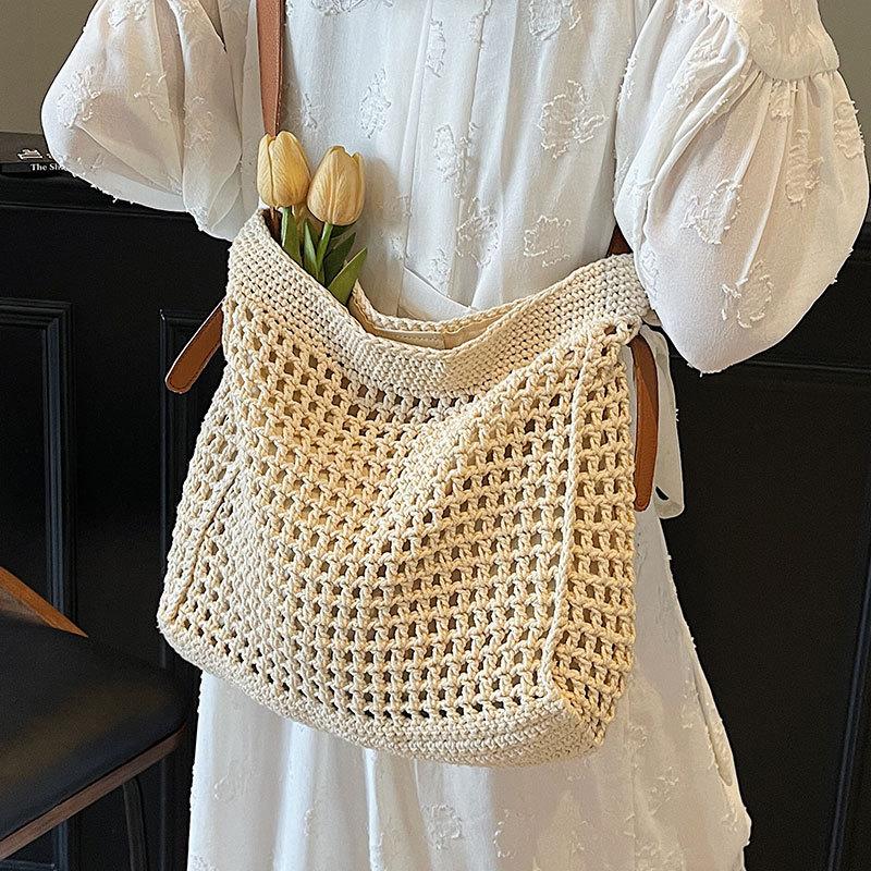 Tote Bag Large-capacity Versatile Vacation-style Single-shoulder Crossbody Women's Bag