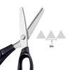 Multiple Sizes Dressmaking Scalloped Edge Pinking Shears Scissors Clipper Cutter Sewing Professional Tailor Cloth Tailoring