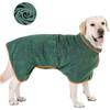Pet Product Absorbent Dog Bathrobe Quick Drying Soft Fiber Dog Bath Towel Adjustable Pet Drying Coat Large Small Dogs