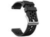 Rubber Universal Sport Strap Alogy Soft Band For Smartwatch 22Mm Black