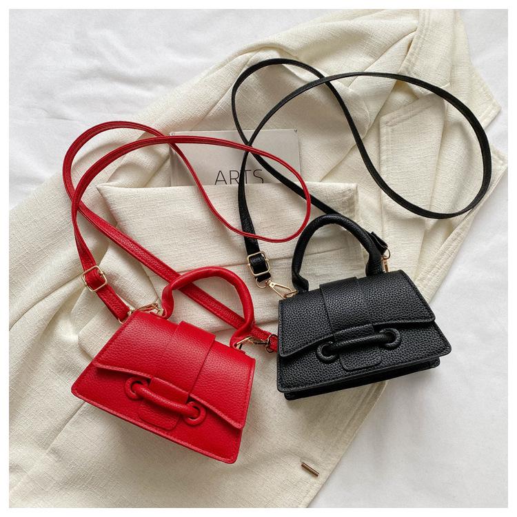 Trendy Crossbody Mini Lipstick Bag with Belt Decoration