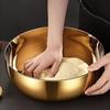 Rustfritt Stål Blandebolle Fortykket Deig Elteskål 32cm Multifunksjonell Skål for Røring av Salater Pisking av Egg Rengjøring av Grønnsaker