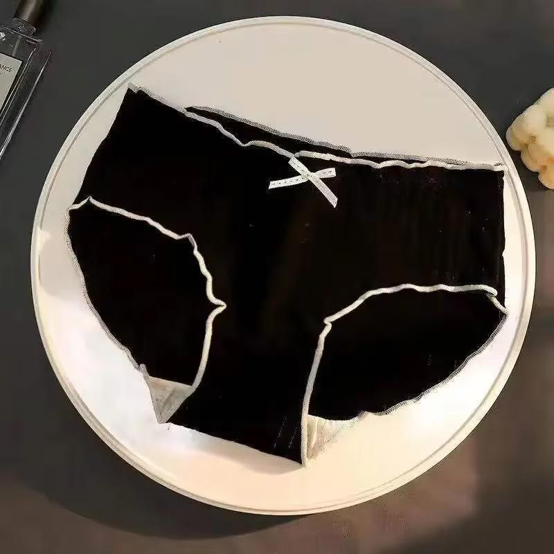 3pcs Women's Ice Silk Seamless Triangle Underwear with Low Waist Briefs