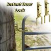One-hand Operation Portable Immediate-locking Lock Sturdy Durable Automatic Spring Lock  Gate Lock