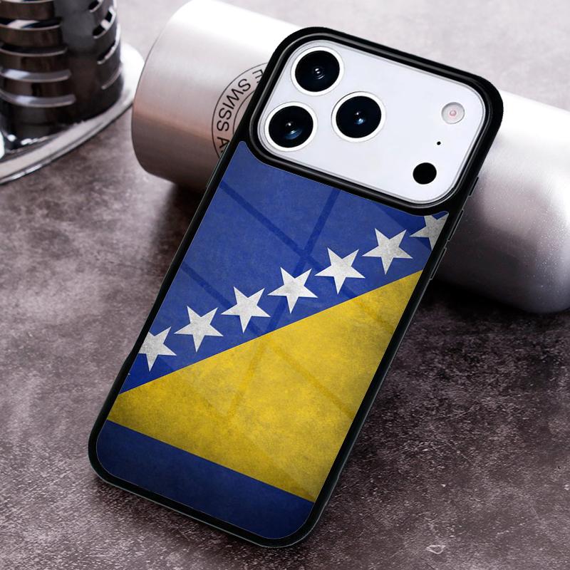 Bosnia and Herzegovina Flag print Phone Case For iPhone 17 16 15 14 13 12 11 Pro Max Plus 17Air Soft Silicone Cover