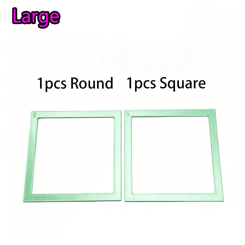 2Pcs Vibrant Rhinestone Frames with Magnetic Design for Craft Positioning