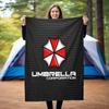The Sci-fi Game Resident Evil Features the Umbrella Corporation Blanket a Soft Home Furnishing Nap Decoration a Warm Sherpa Blanket for All Seasons U1