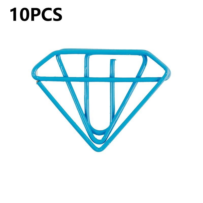 

10PCS Creative Shaped Paper Clips Decorative Binders Office Supplies Paperclip Pretty Stationery Teacher Supplies синій