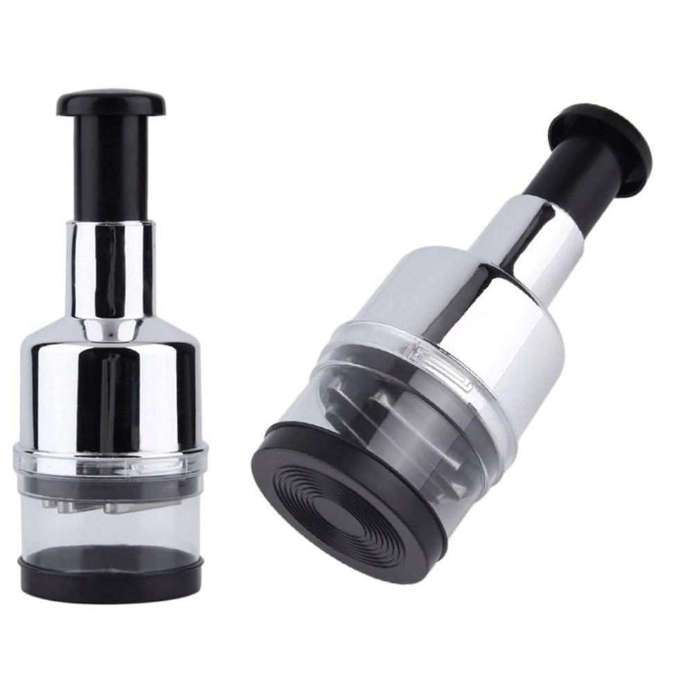 Verk Group 6-Blade Stainless Steel Manual Food Chopper 200ml Vegetable Fruit Dicer Modern Design