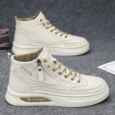 Herren Herbst- und Winter High-Top Board Schuhe 2024 neue lässige kleine weiße Schuhe vielseitige Studenten Sport vier Jahreszeiten trendige Schuhe Schulsaison