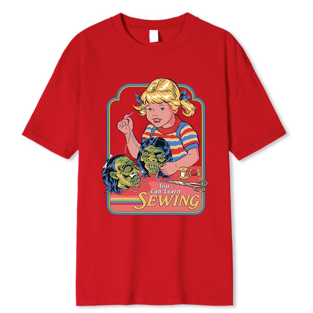 Horror Comic Series My First Voodoo Dall Men Clothing Sweat Street Tshirt Cotton Tee Clothes Breathable Cartoon Summer T-Shirt