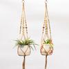 Linen Rope Plants Flowers Pot Hanging Basket Holder Net Garden Balcony Decor