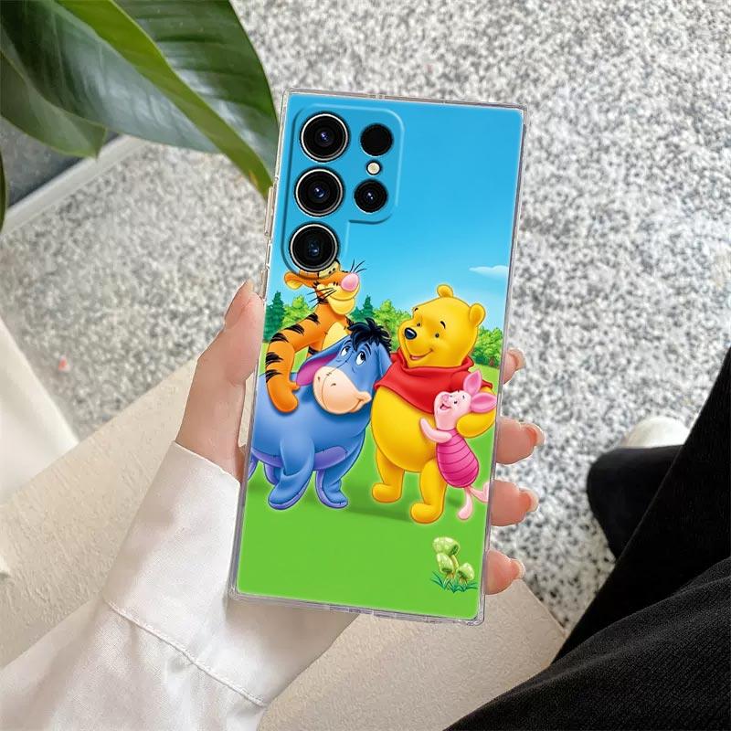 Winnie Pooh Tigger Eeyore Piglet Nature Transparent Case For Samsung Galaxy S26 S25 Ultra S24 S22 S26 Plus S20 S23 S21 FE Cover