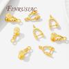 Pinch Bails 18K Gold Plated Pendant Bail Jewelry Making Supplies,Necklace Bail,DIY Earrings Accessories,Jewelry Findings