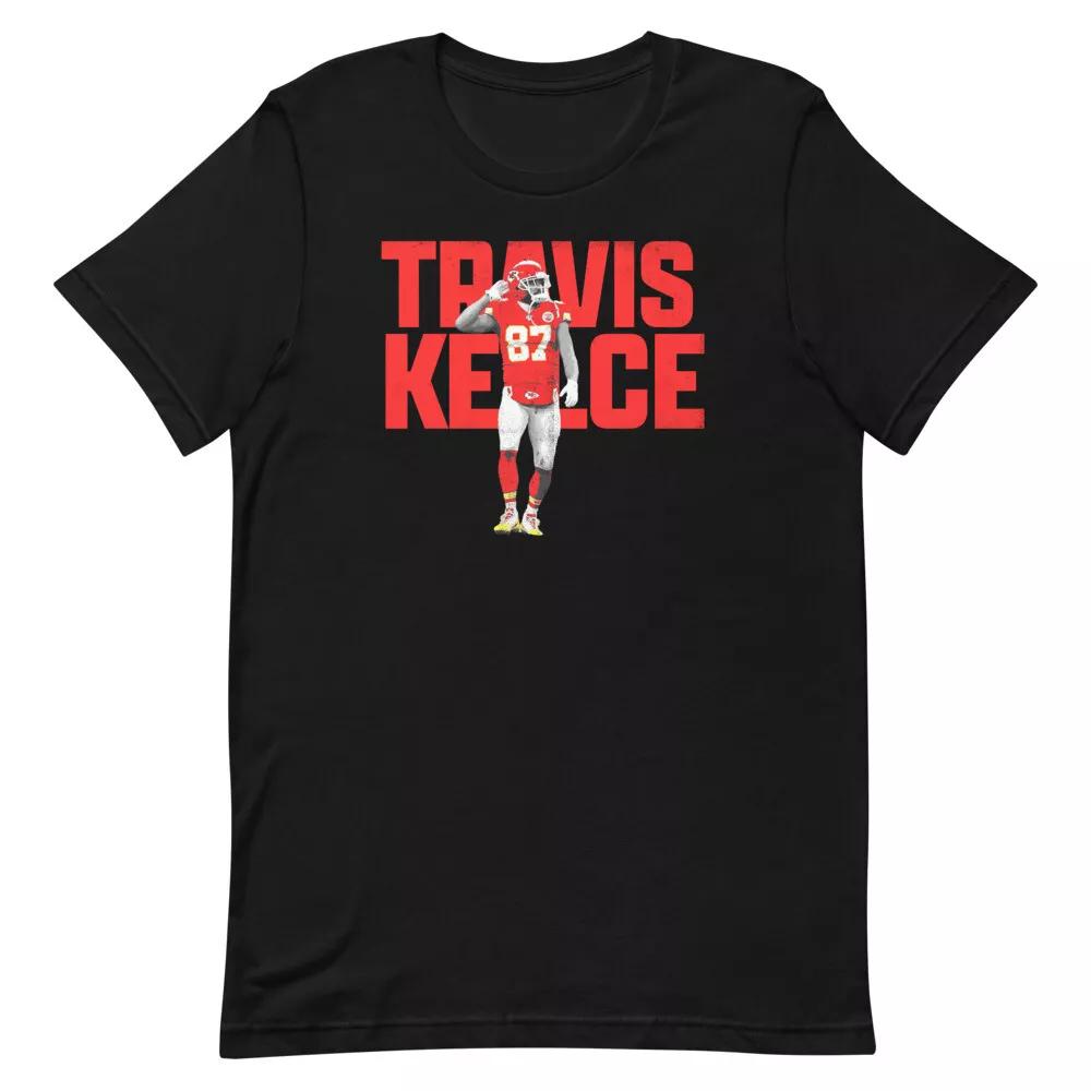 TRAVIS KELCE Chiefs Football Fan Art Graphic Tee Short-Sleeve Unisex T-Shirt L