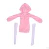 Fashion Hoodie Sweatshirt Dress with Stockings Suit /3 60cm Dolls Accessories Pink