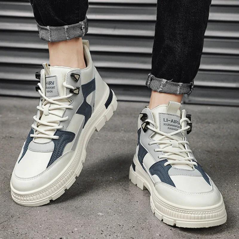 2024 зимние мужские ботинки на платформе для отдыха на открытом воздухе дизайнерские — фото 6