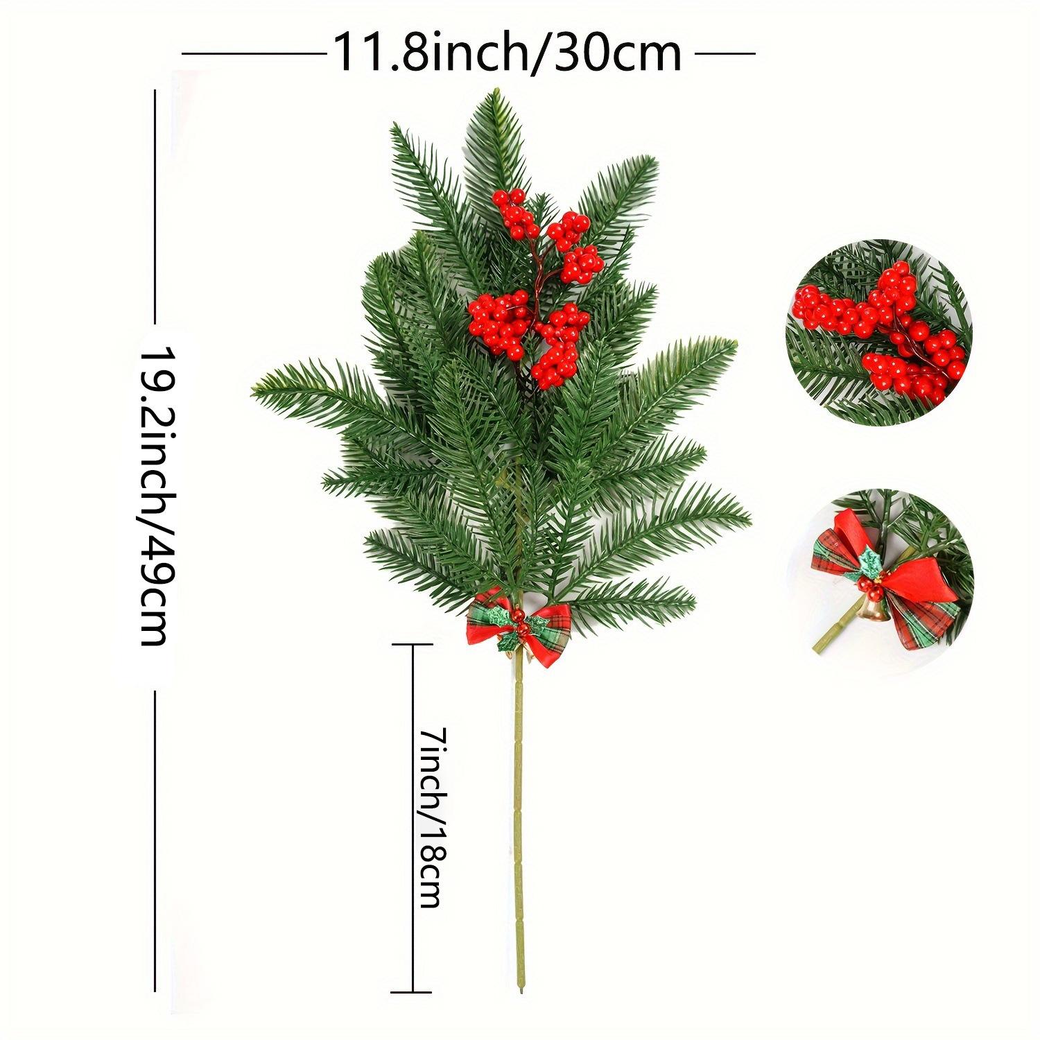 

Искусственный Рождественский Букет Симуляция Зеленое Растение 49 см Рождественская Сосновая Хвоя Украшение для Дома Букет с Красными Ягодами Кедр зелёный