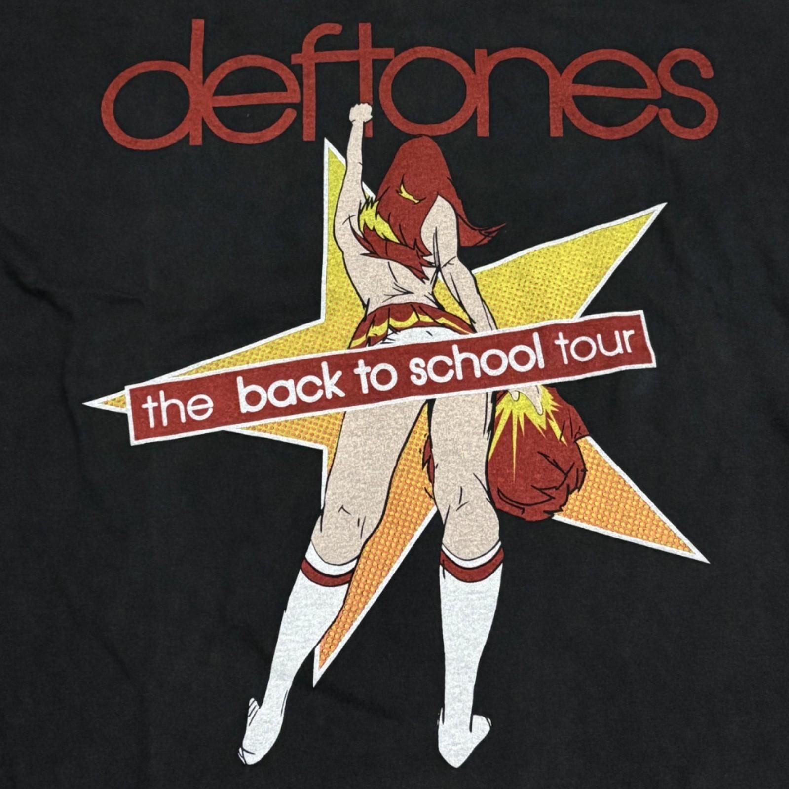 Vintage Deftones The Back to School Tour 90s Band L Single Stitch Shirt REPRINT Unisex T-Shirt M