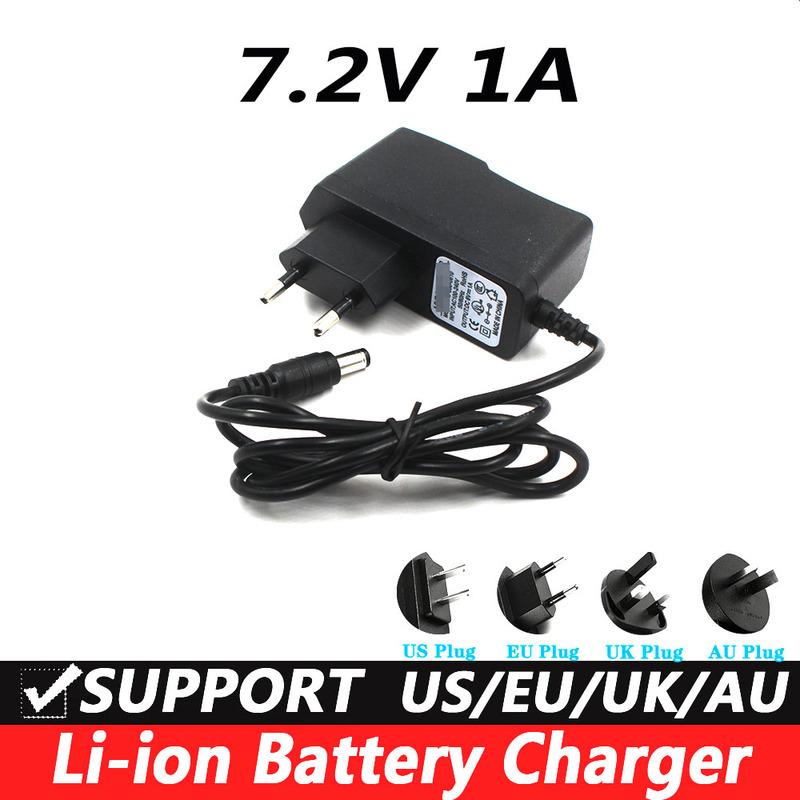 7.2V 1A Lithium Battery charger Electric Wrench charger EU Plug US Plug Mini Electric Car charger US