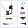 Mobile phone magnetic neck-mounted stand for first-person shooting, fixed on chest for anti-shake sports camera stand