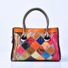 Genuine Leather Portable Contrasting Women'S Bags, Snake Pattern Patent Leather, Trendy And Cool Style, Fashionable One-Shoulder Messenger Bags