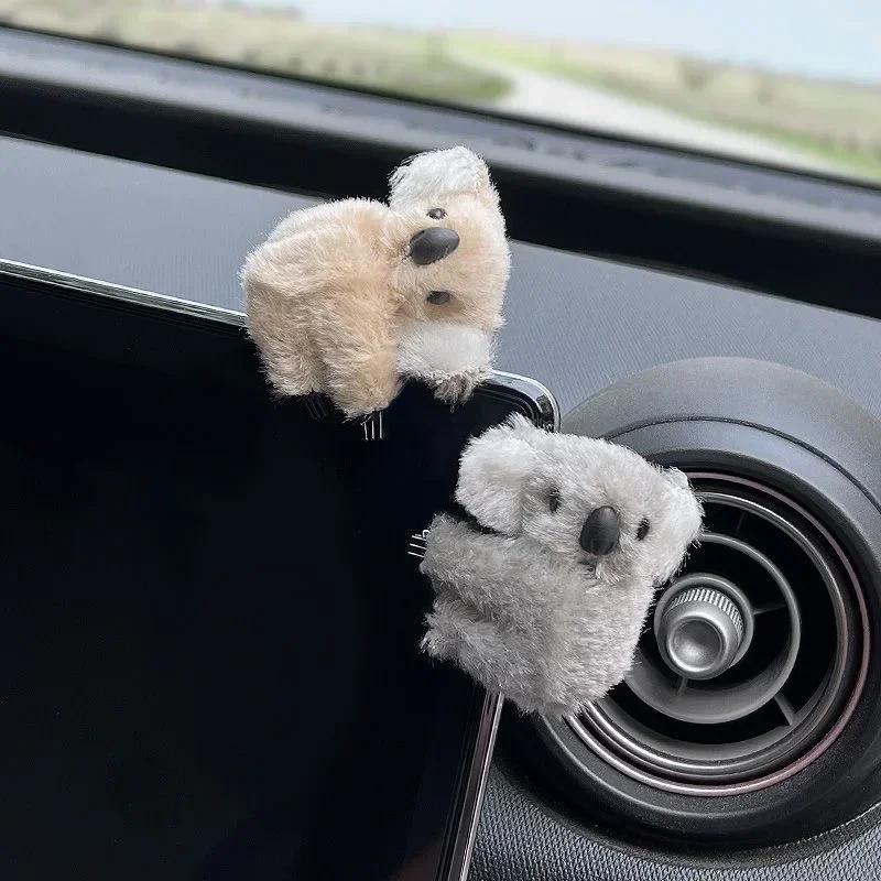 1/2PC Koala Clip Cute Hair Clips Fuzzy Hair Clips Plush Hair Jaw Clips Non Slip Koala Hugger Koala Hair Accessories for Girls