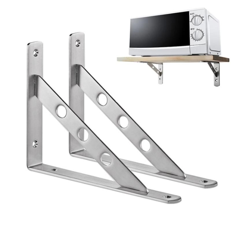 2Pcs Stainless Steel L Type Bracket Angle Bracket Heavy Duty For Wall Angle Bracket
