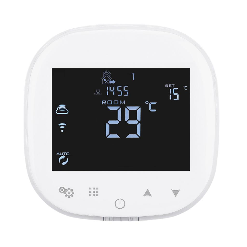 Heating Temperature Controller WiFi APP Control Wall Mount Thermostat for Boiler White
