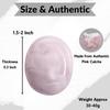 Certified Pink Calcite Crystal Palm Pebbles Stones for Anxiety Stress Relief Massage - AAA Grade Original Healing Gemstone Agate Palm Stone for Y