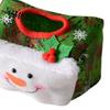 Red Flannel Tissue Box Christmas Cover, Santa Face Holiday Napkin Dispenser Sleeve, Non-Woven Fabric Winter Home Decor Holder for Office Party,