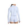 Under Armour Launch Elite Running Slim Fit Short Stand Collar Long Sleeve Raglan T-Shirt Women Tops Cloud-Blue 1386338-464