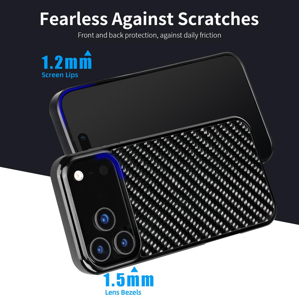 For iPhone 17 Pro Max Case Compatible with MagSafe Twill Texture Aramid Fiber TPU Shockproof Phone Cover