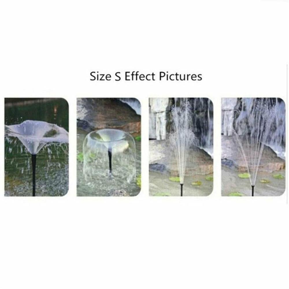 Garden Pump Pool Water Spray Heads Pump Nozzle Heads Fountain Pump Nozzle Set Pond Submersible