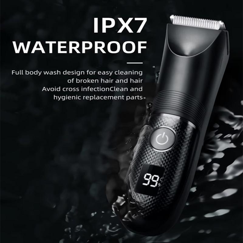 IPX 7 Body Trimmer Electric Groin Trimmer Men's Hair Removal Device Shaving Tool Body Groin Trimmer Beauty Set