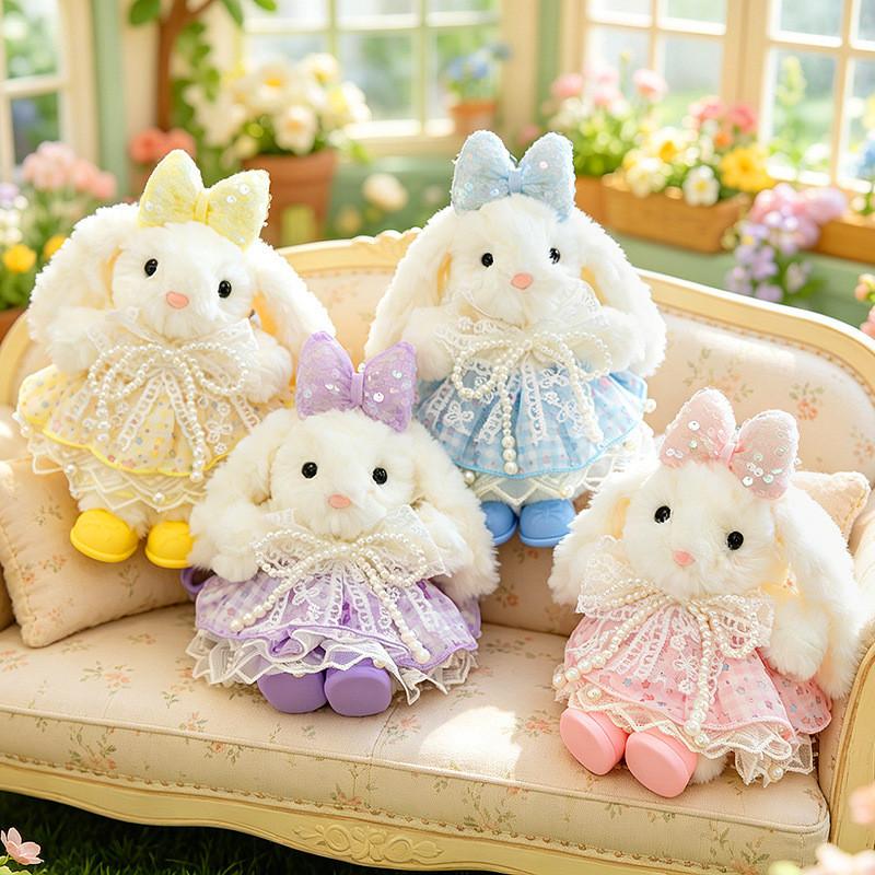 Soft Rabbit Keyring With Long Ears For Kids And Gift Giving