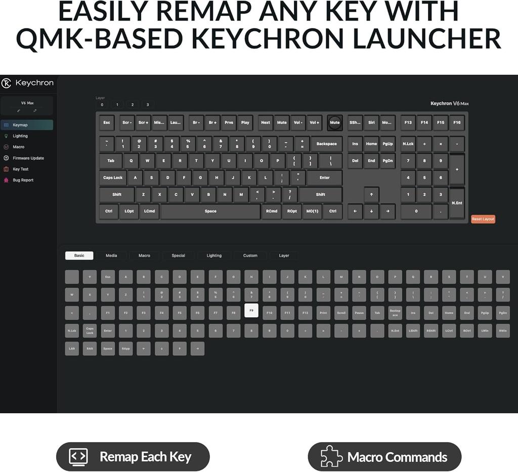 V6 Max QMK Plná velikost Bezdrátová Vlastní Mechanická US RGB Hot Swap Kompatibilní Gateron Jupiter Mechanická s Těsněním Kompatibilní s Windows Linux Jupiter