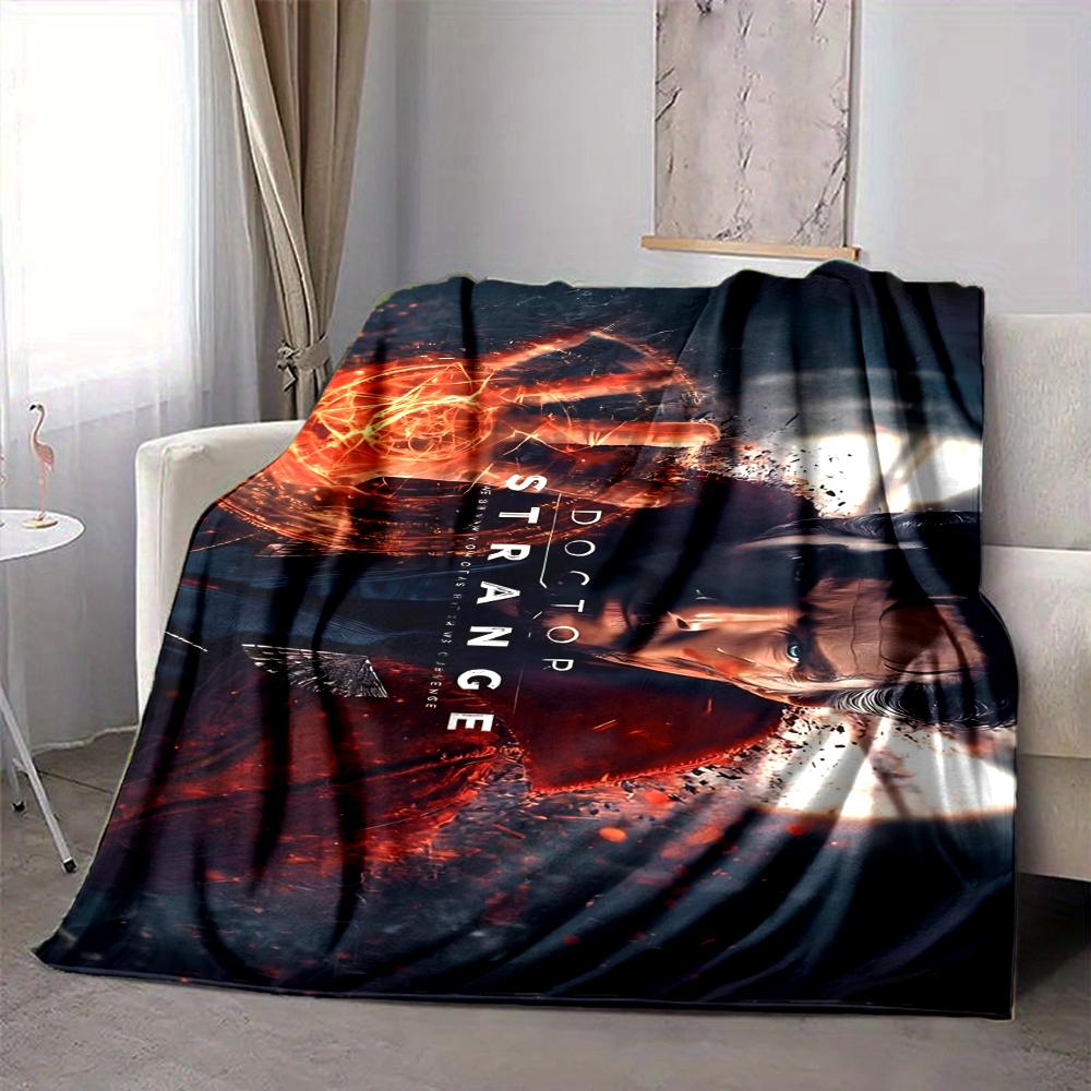 1Pc Doctor Strange Mystic Power Flannel Blanket, Soft And Comfortable, Casual Warm, Camping Travel, Christmas, Halloween Xmas Gift S1746