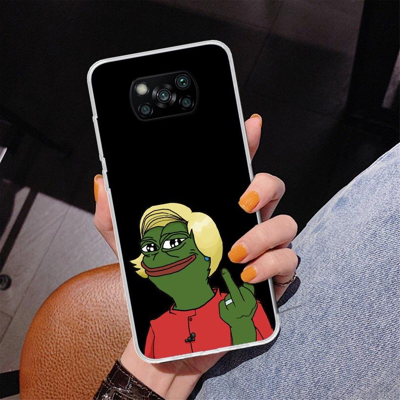Cute Frogs Party Sad Pepe Phone Case For Xiaomi Poco X7 X6 X5 Pro F7 Ultra Redmi 15C 15 13C 13 12C 12 10 10A 10C 9 9A 9C 9T Cove