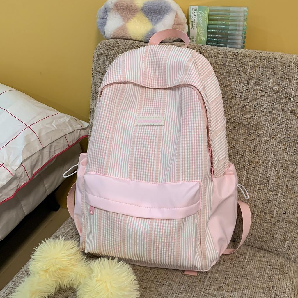 Schoolbag Korean version ins style niche versatile large capacity high value backpack female junior high school student college student schoolbag tide