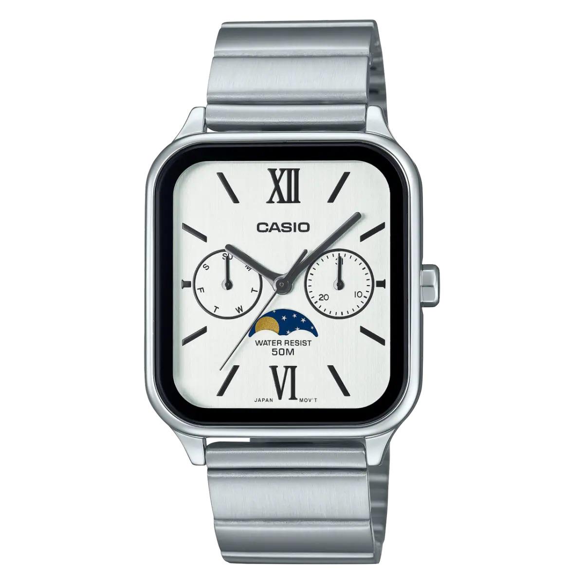 

Casio Water Resistant 50 M Quartz Movement Stainless Steel Watch White Dial Unisex watches MTP-M305D-7A2V Regular Watch Box,White Dial