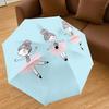 1PC Ballerina Ballet Umbrella-8-Rib Reinforced Portable Folding Travel Suitable for All Seasons Outdoor Daily Use-G407
