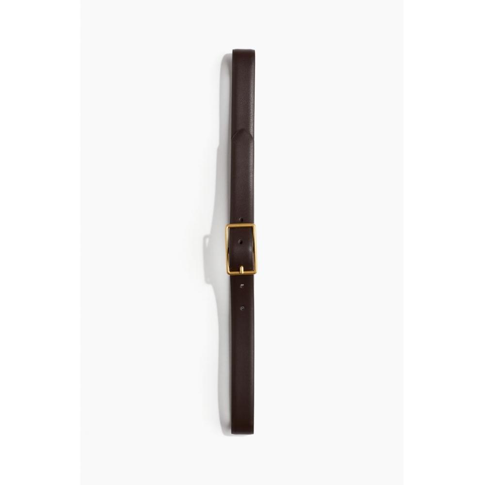 

H M leather belt dark brown