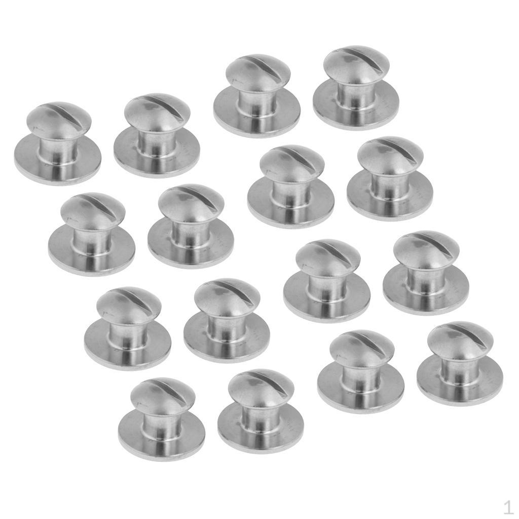 

16pcs 316 Stainless Screws for Scuba Diving Backplate Pad & BCD Attachment - Strong Durable
