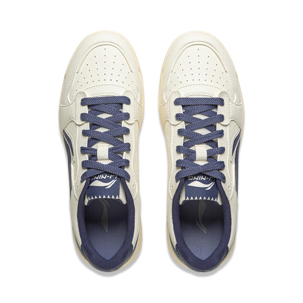 Li-Ning Casual Classic Fashion Versatile Youthful White Sneakers Men Sneakers Blue AGCV179-5